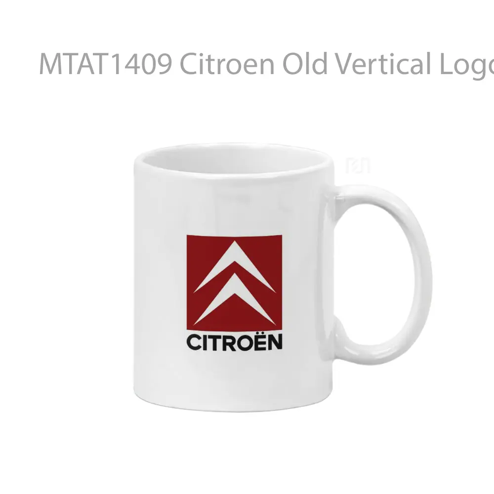 Citroen Old Vertical Logo Otomotif Mug