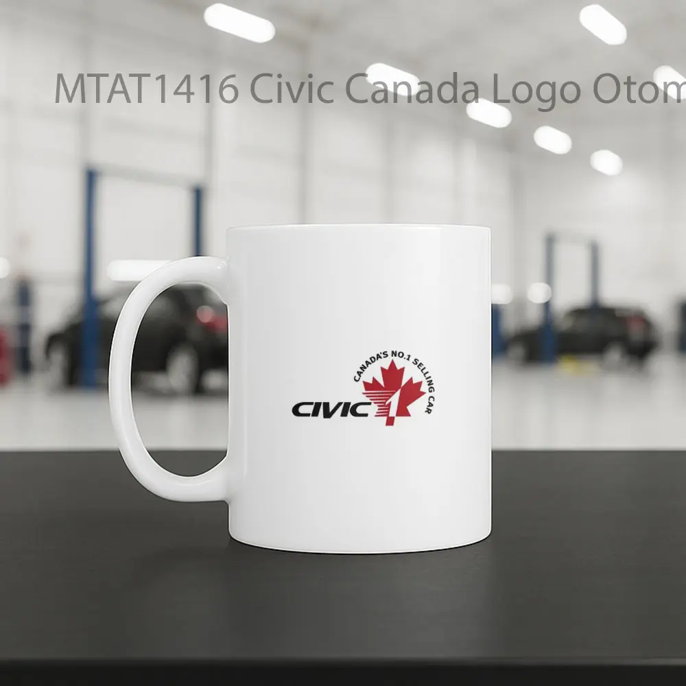 Civic Canada Logo Otomotif Mug - Sudut 2