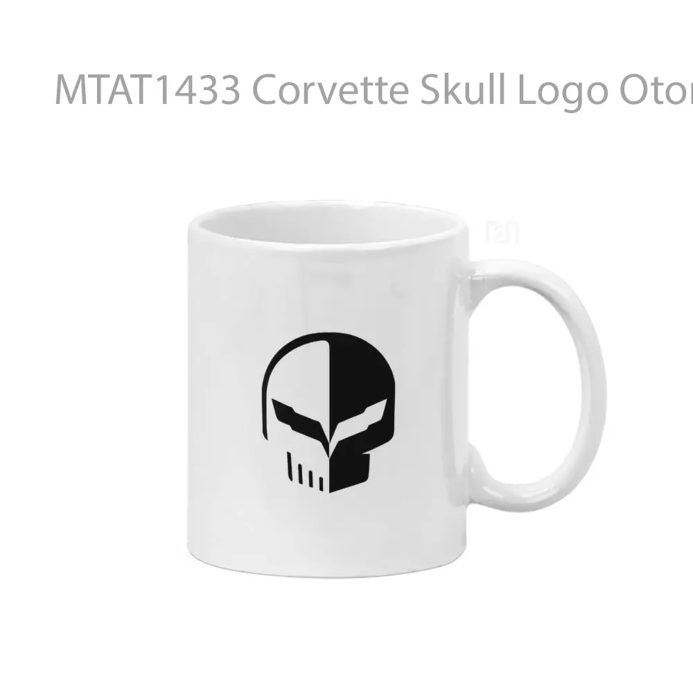 Corvette Skull Logo Otomotif Mug
