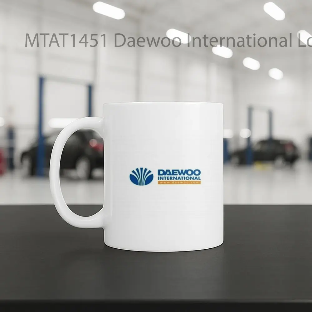Daewoo International Logo Otomotif Mug - Sudut 2
