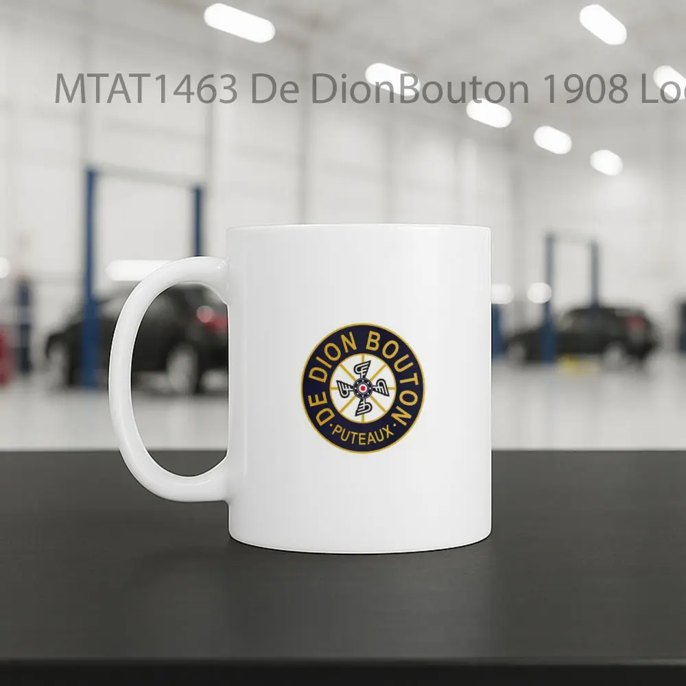 De DionBouton 1908 Logo Otomotif Mug - Sudut 2
