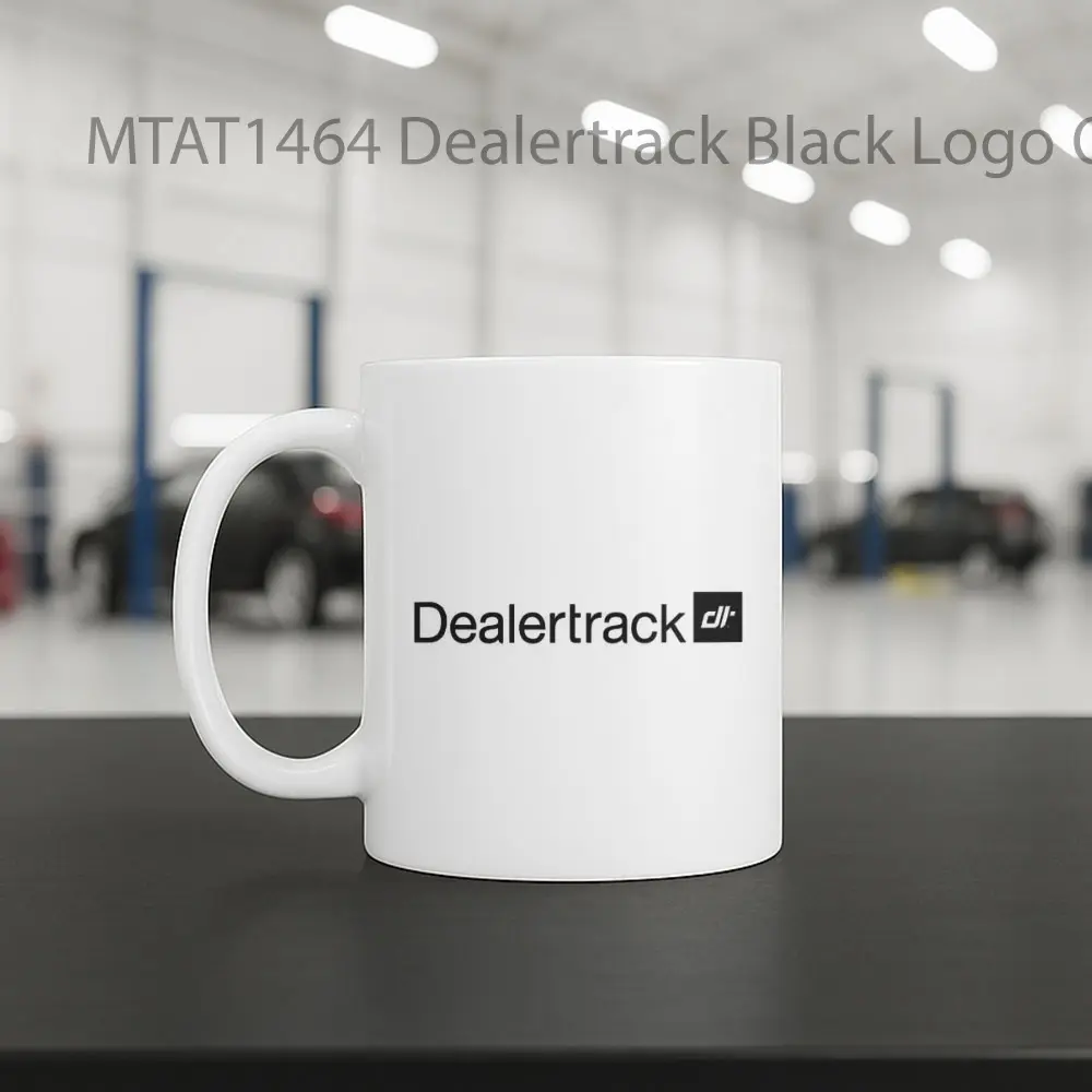 Dealertrack Black Logo Otomotif Mug - Sudut 2