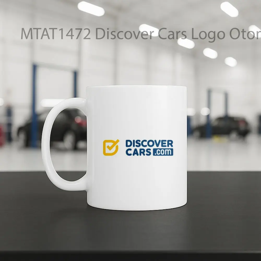 Discover Cars Logo Otomotif Mug - Sudut 2