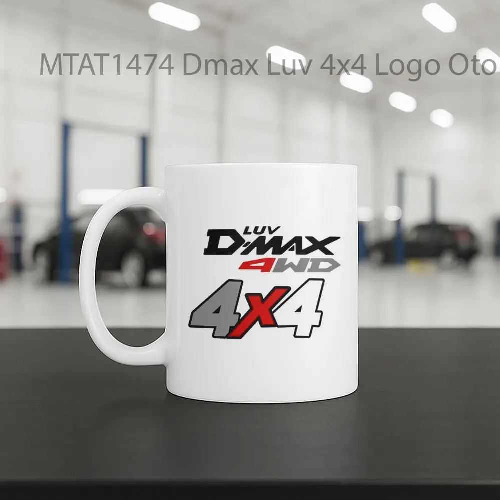 Dmax Luv 4x4 Logo Otomotif Mug - Sudut 2