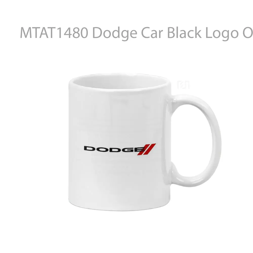Dodge Car Black Logo Otomotif Mug
