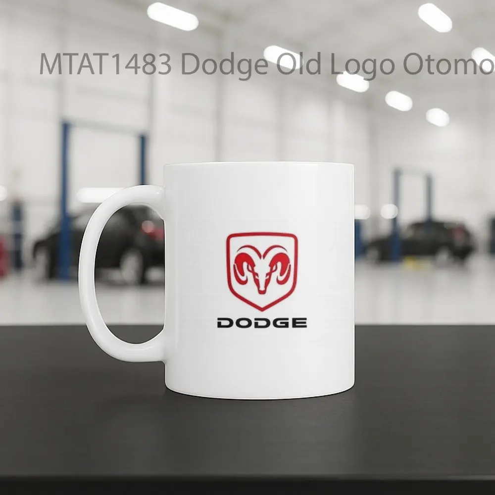 Dodge Old Logo Otomotif Mug - Sudut 2