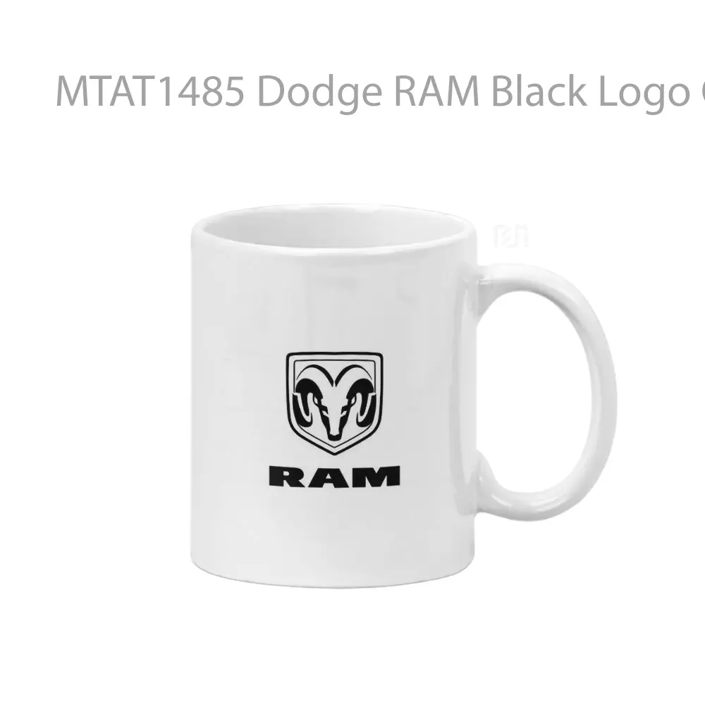 Dodge RAM Black Logo Otomotif Mug