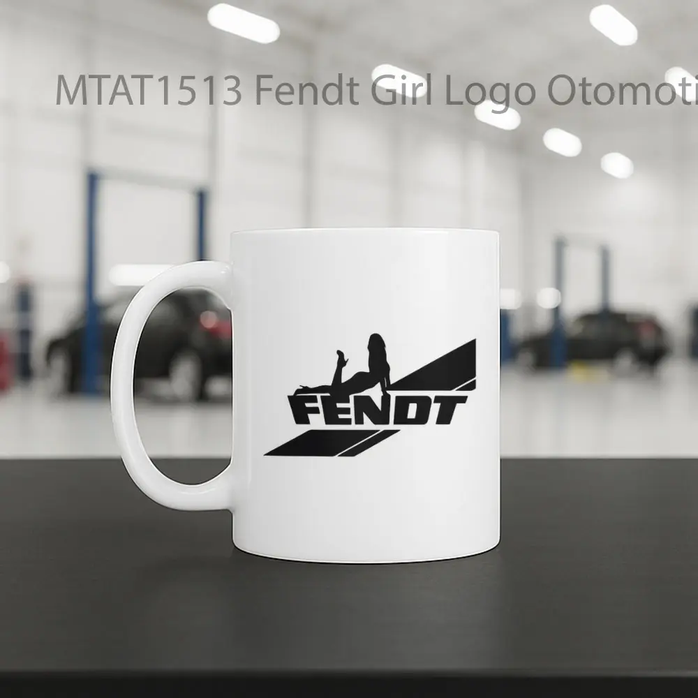 Fendt Girl Logo Otomotif Mug - Sudut 2