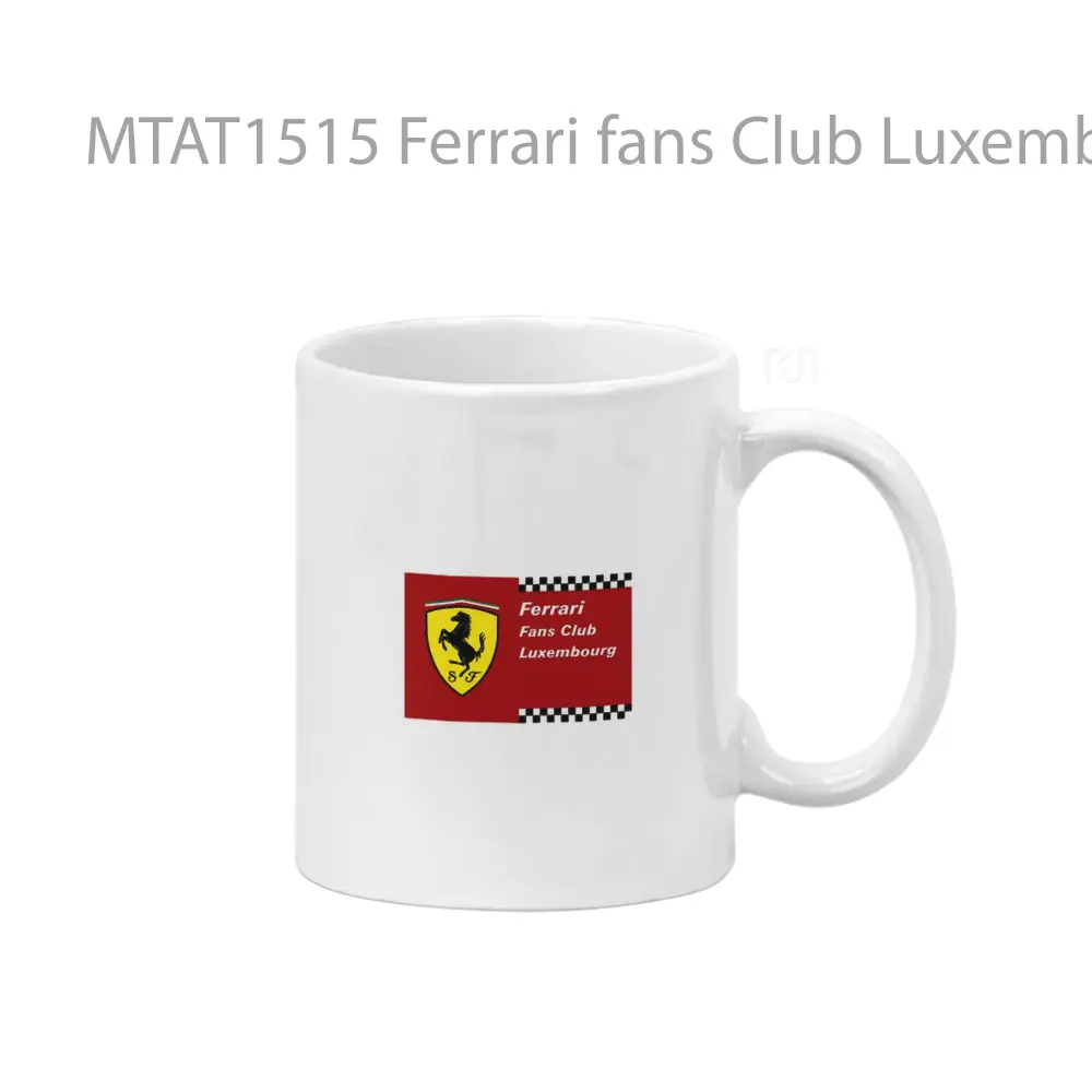Ferrari fans Club Luxembourg Logo Otomotif Mug