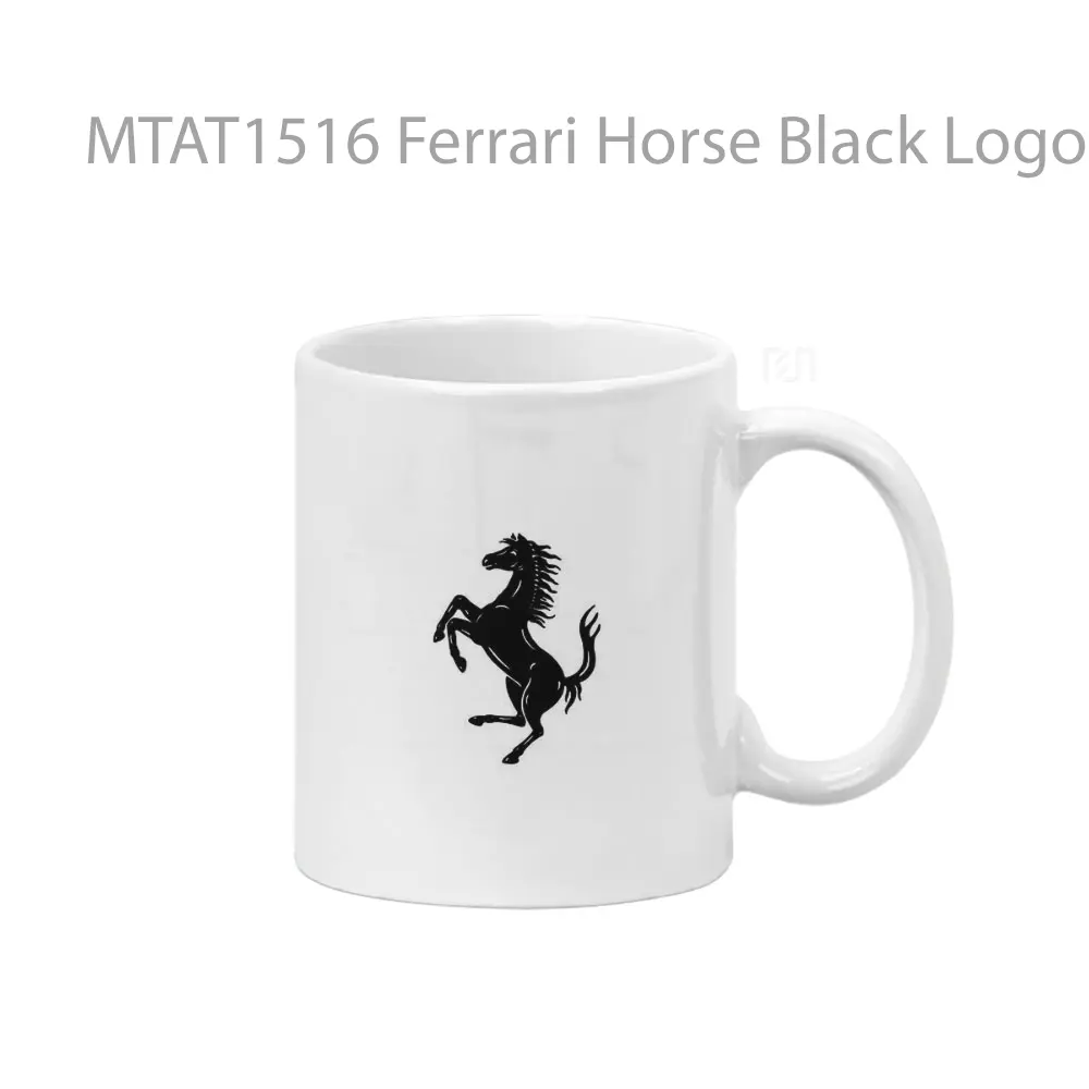 Ferrari Horse Black Logo Otomotif Mug