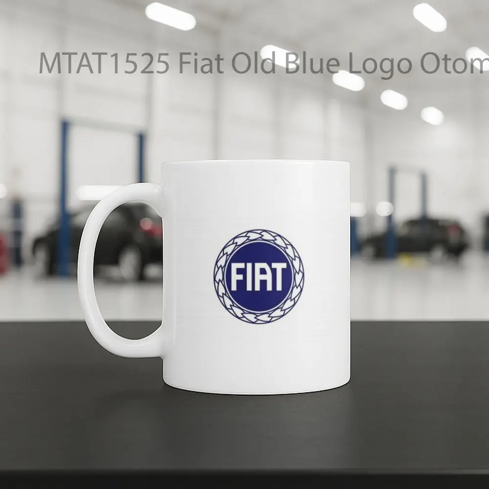 Fiat Old Blue Logo Otomotif Mug - Sudut 2