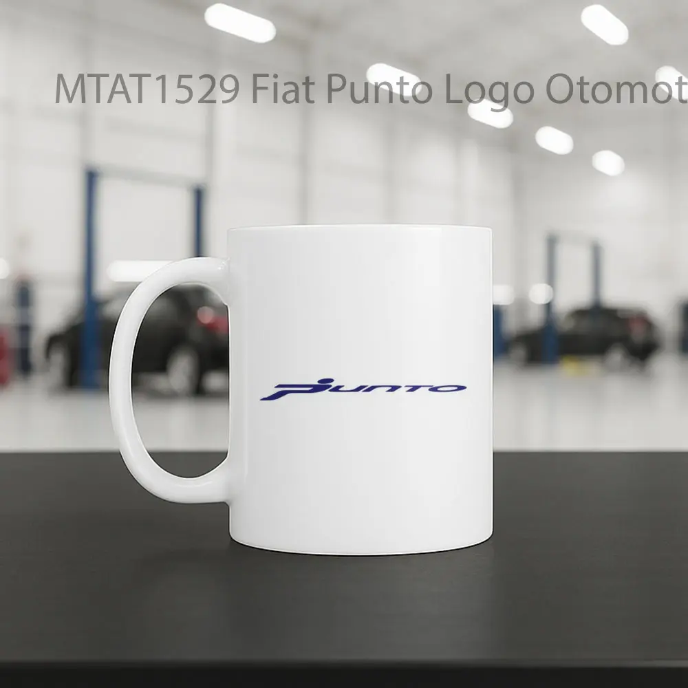 Fiat Punto Logo Otomotif Mug - Sudut 2