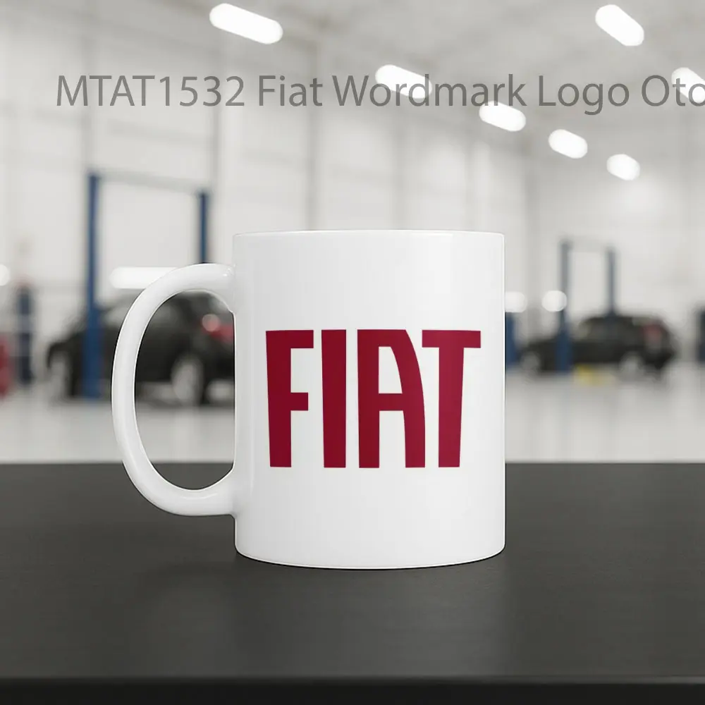 Fiat Wordmark Logo Otomotif Mug - Sudut 2