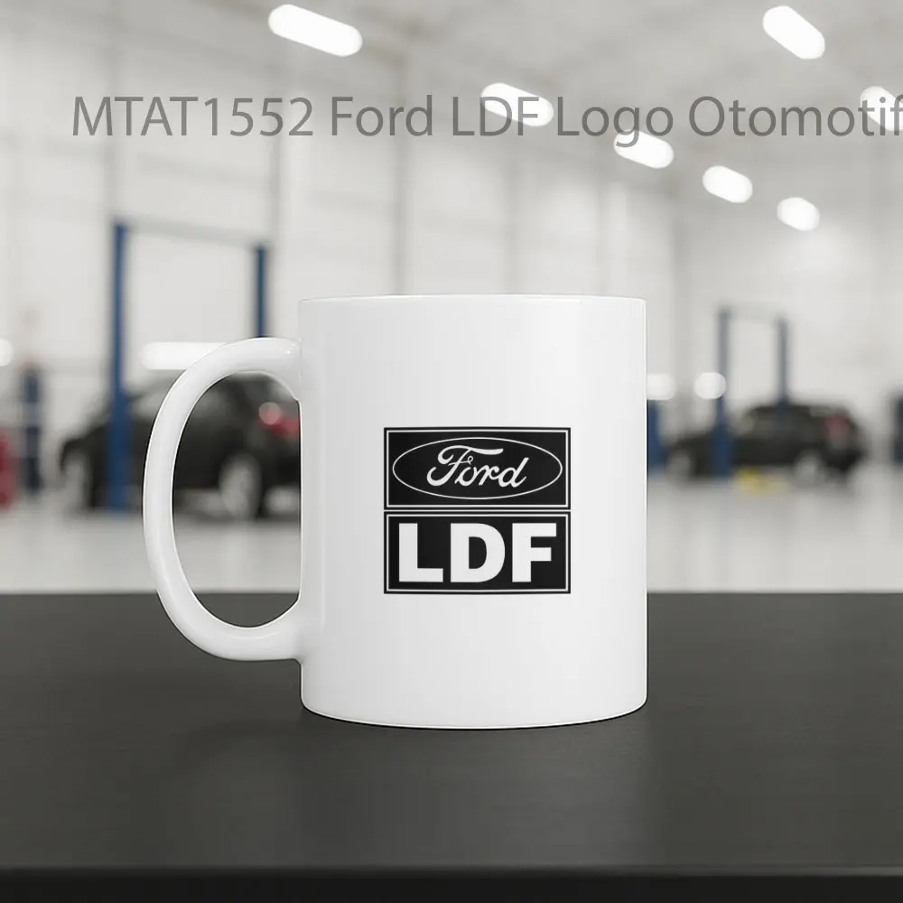 Ford LDF Logo Otomotif Mug - Sudut 2