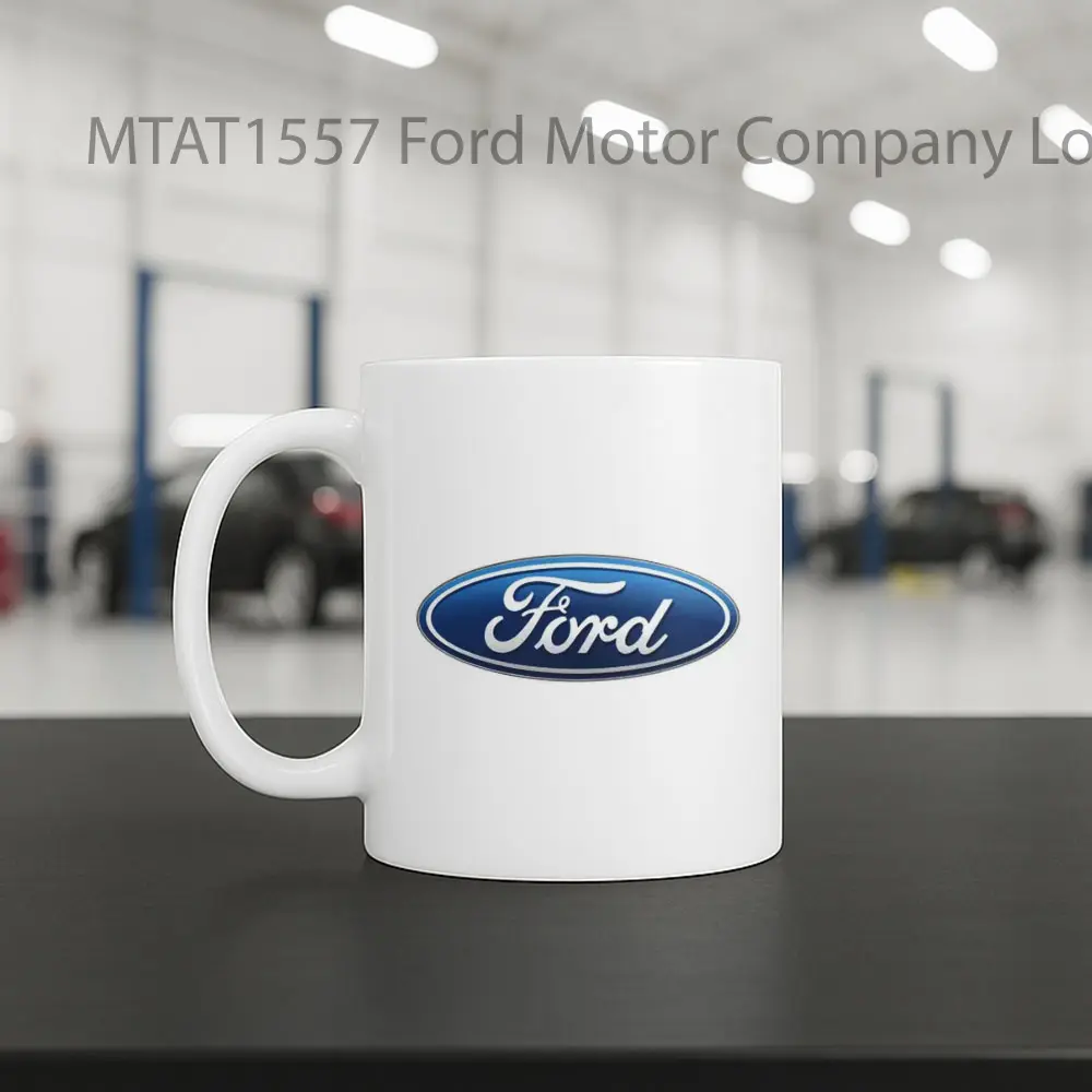 Ford Motor Company Logo Otomotif Mug - Sudut 2
