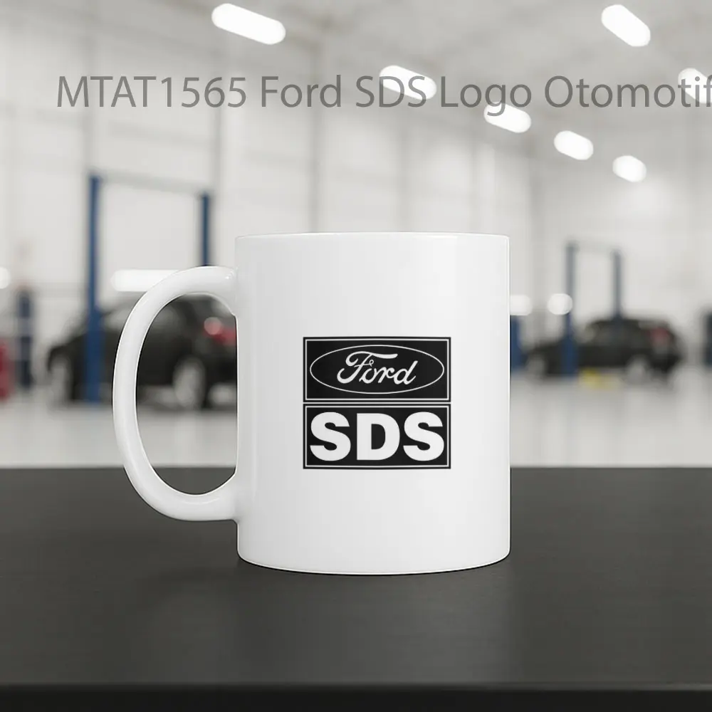 Ford SDS Logo Otomotif Mug - Sudut 2