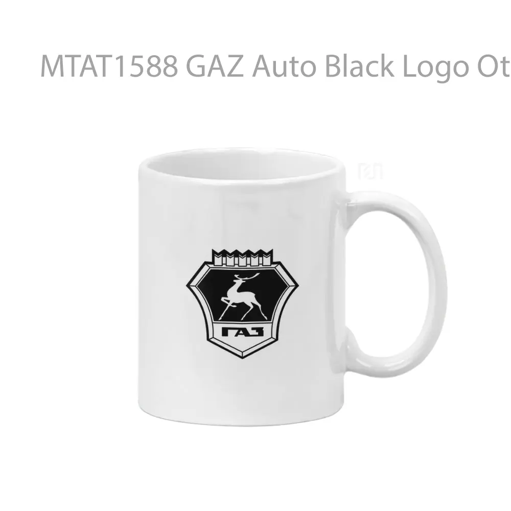 GAZ Auto Black Logo Otomotif Mug