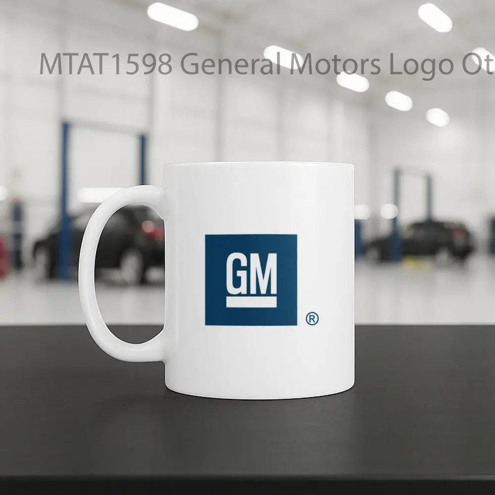 General Motors Logo Otomotif Mug - Sudut 2