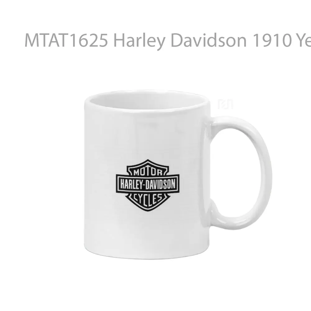 Harley Davidson 1910 Years Black Logo Otomotif Mug