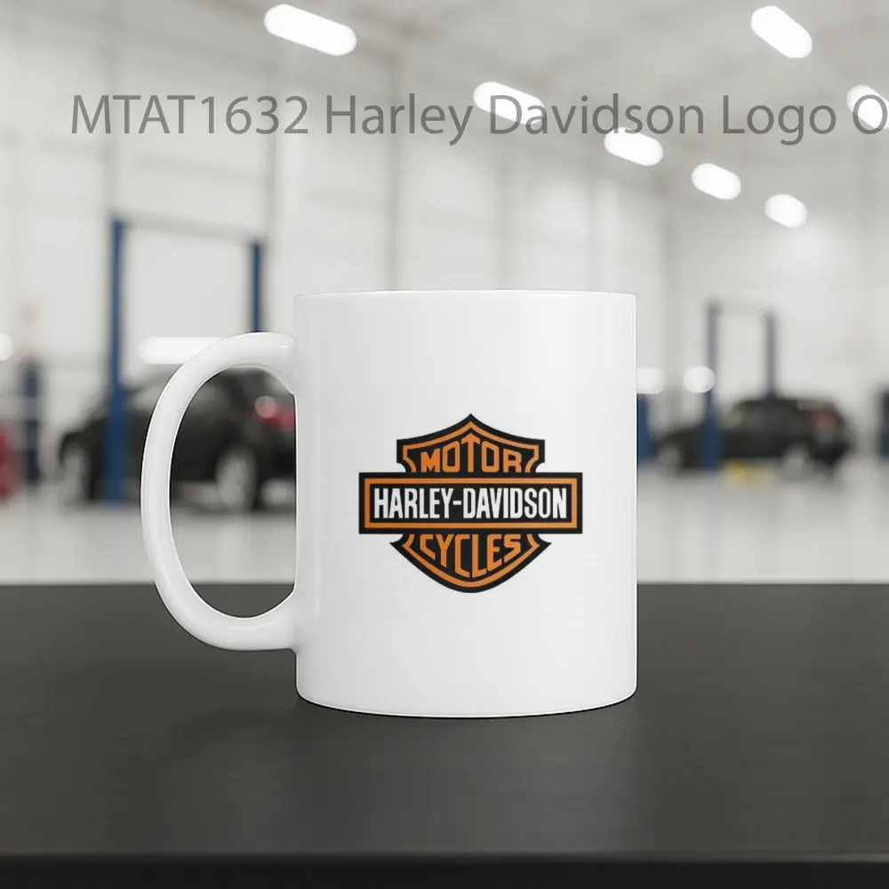 Harley Davidson Logo Otomotif Mug - Sudut 2