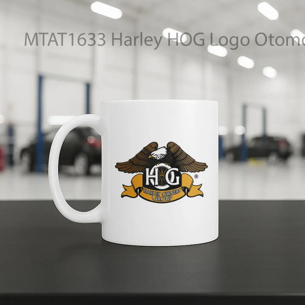 Harley HOG Logo Otomotif Mug - Sudut 2