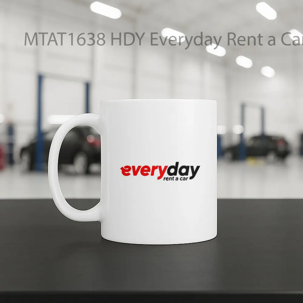 HDY Everyday Rent a Car Logo Otomotif Mug - Sudut 2