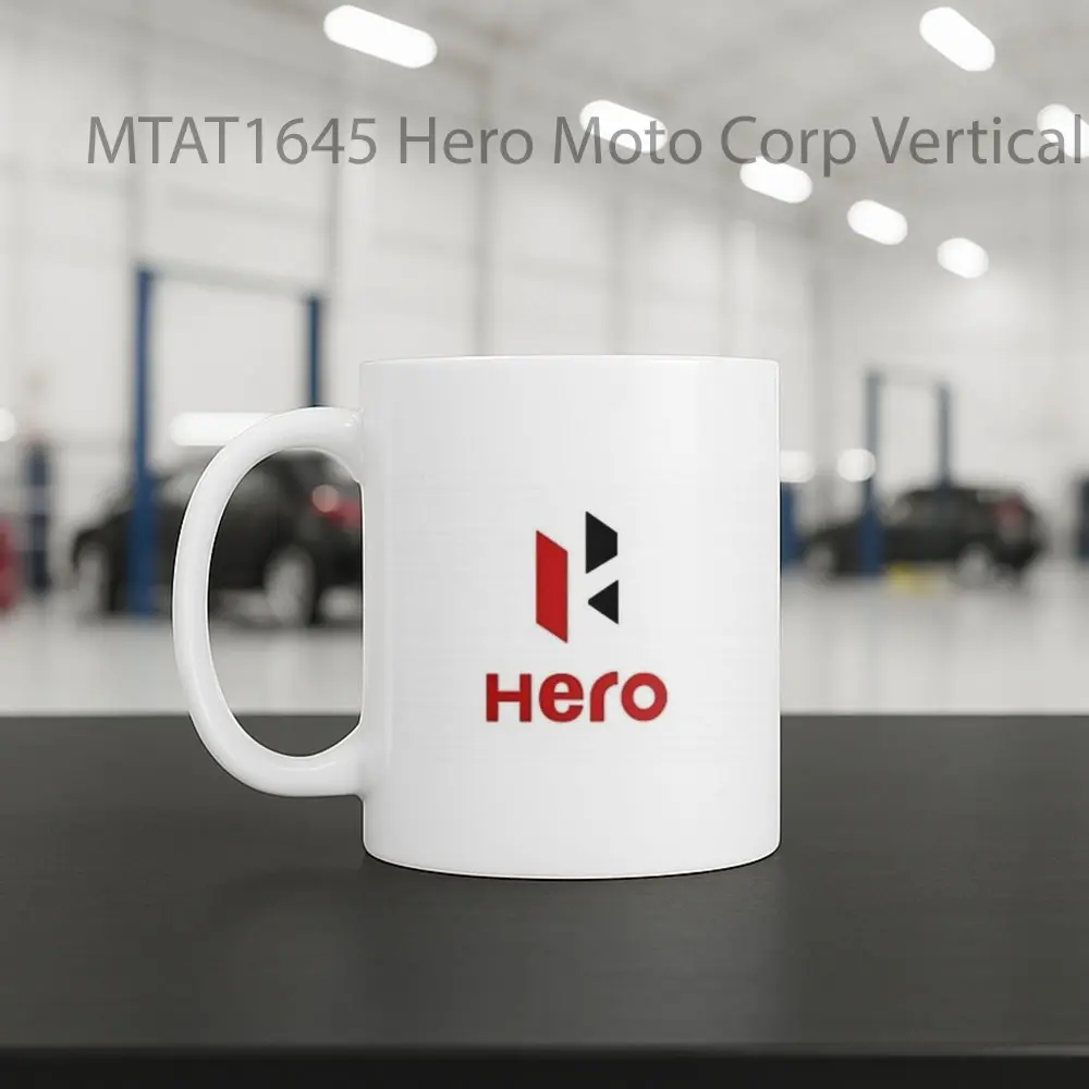 Hero Moto Corp Vertical Logo Otomotif Mug - Sudut 2