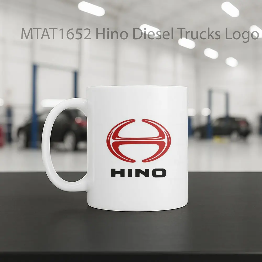 Hino Diesel Trucks Logo Otomotif Mug - Sudut 2