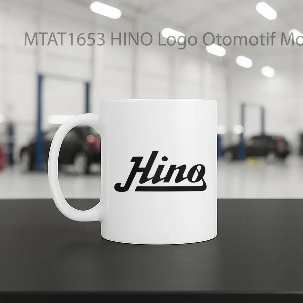HINO Logo Otomotif Mug - Sudut 2
