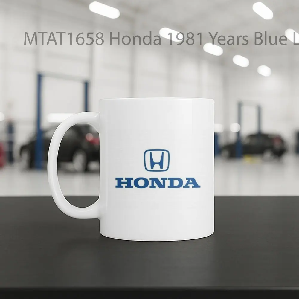 Honda 1981 Years Blue Logo Otomotif Mug - Sudut 2