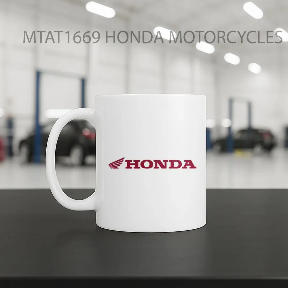 HONDA MOTORCYCLES Logo Otomotif Mug - Sudut 2