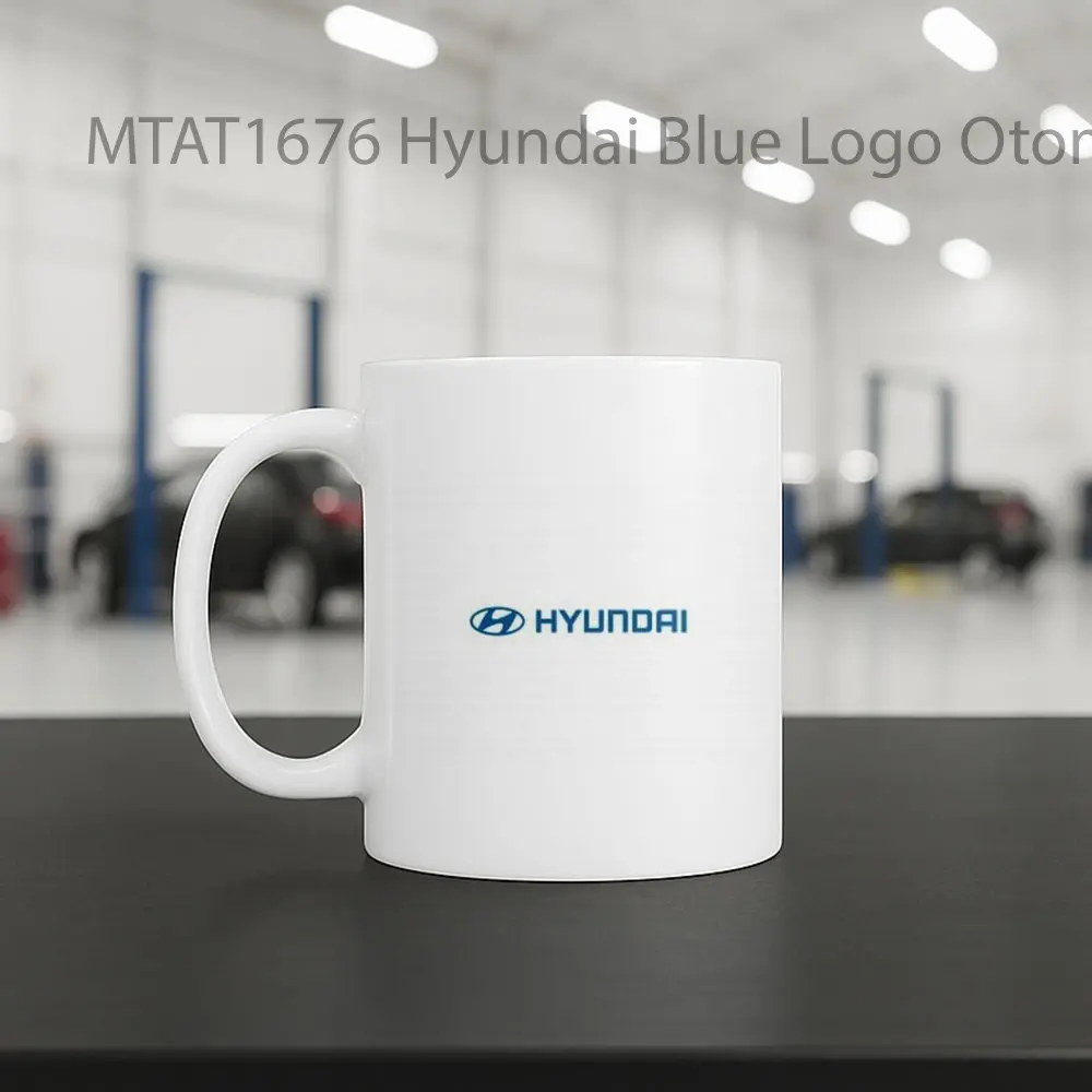 Hyundai Blue Logo Otomotif Mug - Sudut 2