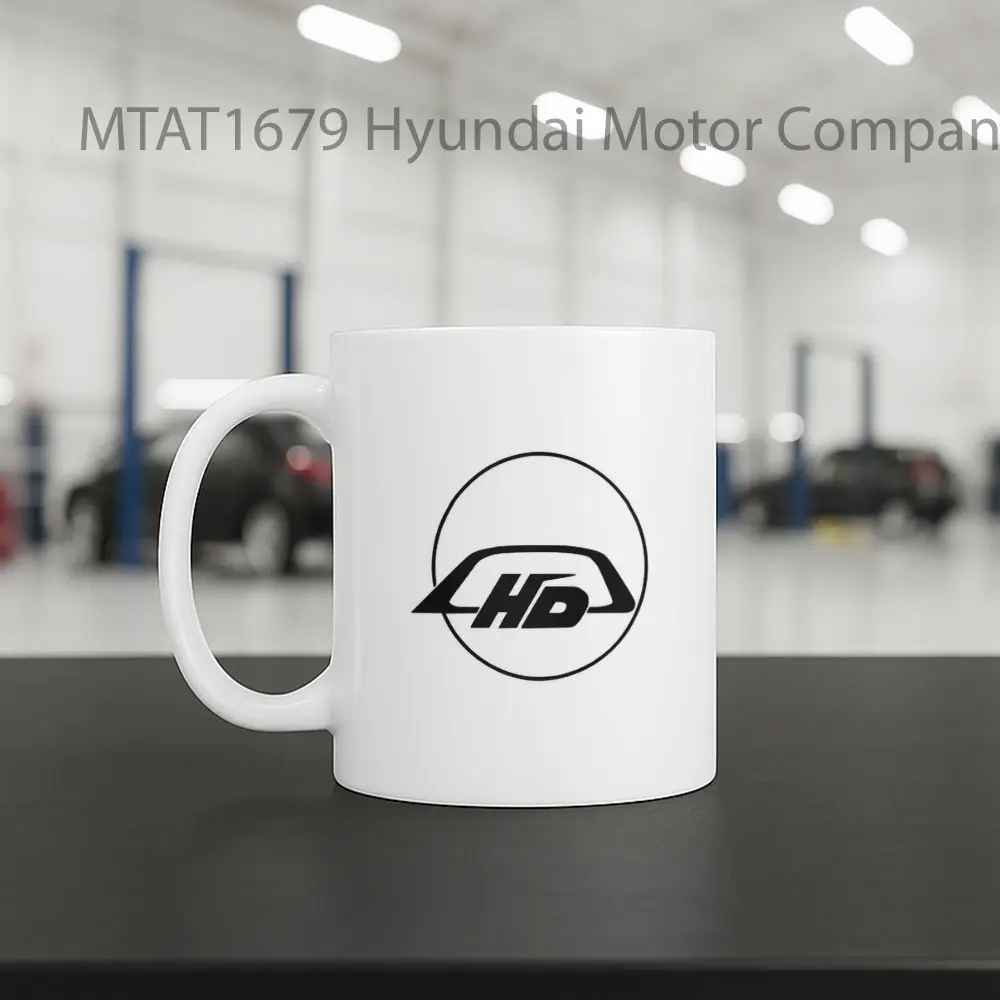 Hyundai Motor Company 1969 Logo Otomotif Mug - Sudut 2