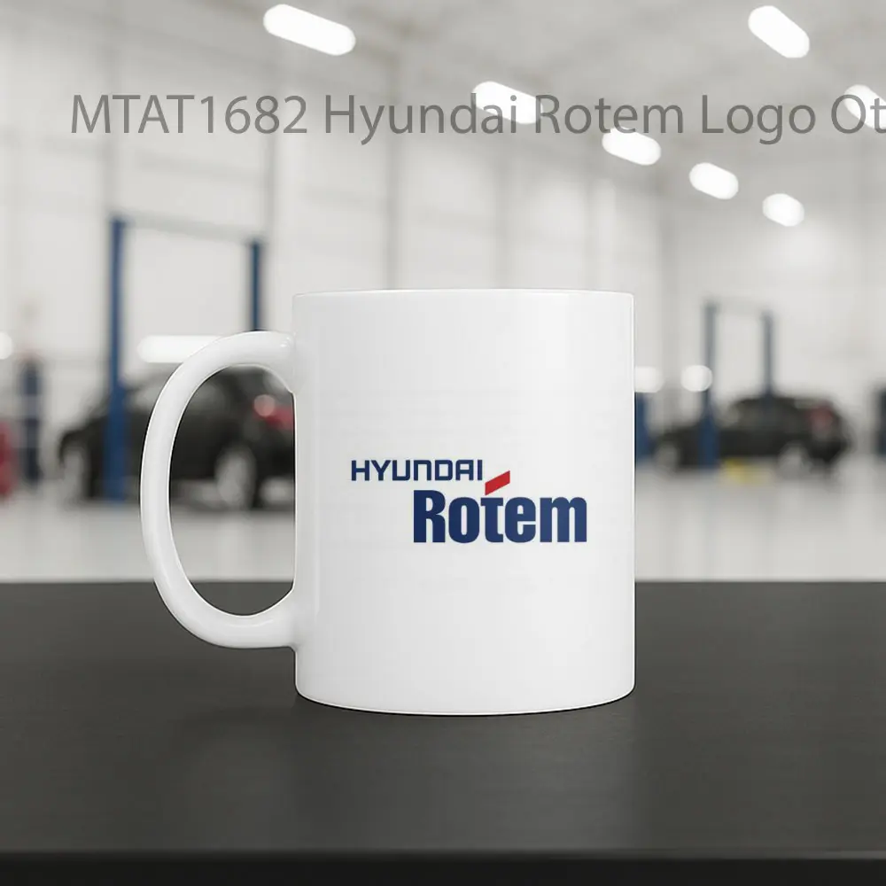 Hyundai Rotem Logo Otomotif Mug - Sudut 2