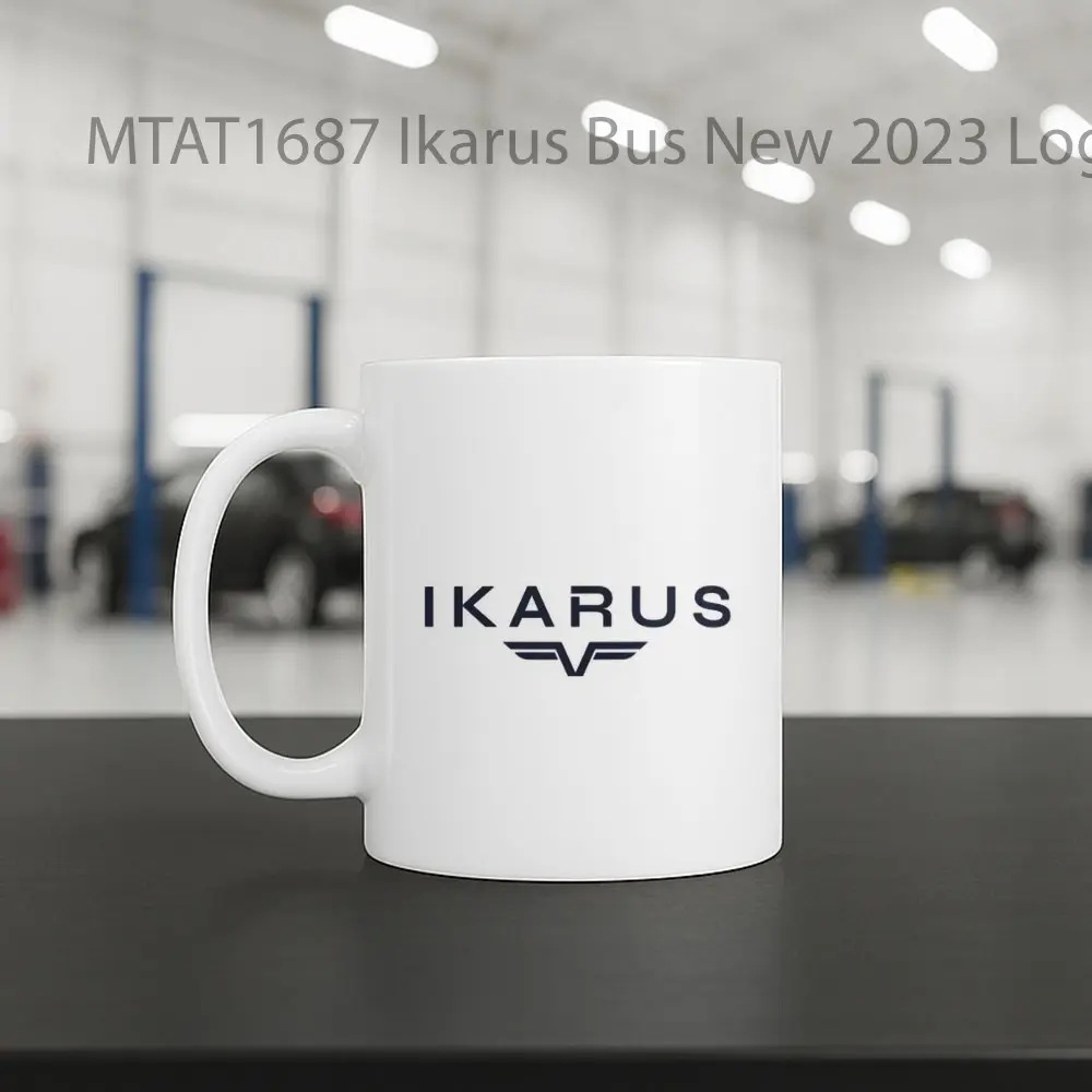Ikarus Bus New 2023 Logo Otomotif Mug - Sudut 2
