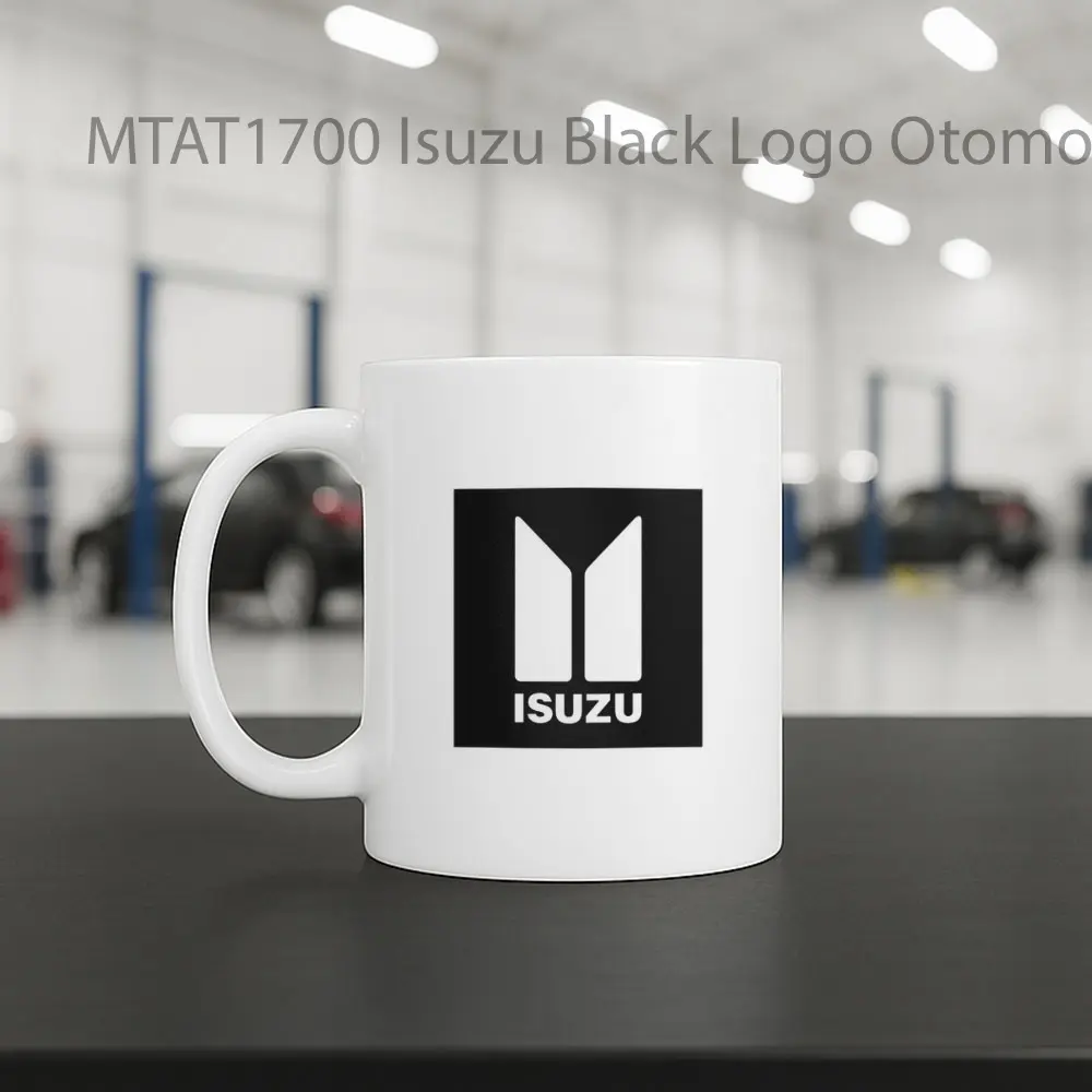 Isuzu Black Logo Otomotif Mug - Sudut 2