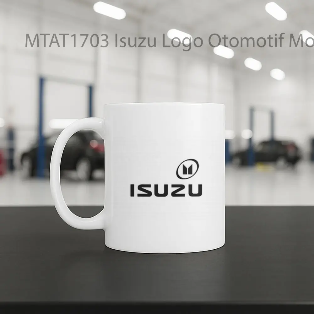 Isuzu Logo Otomotif Mug - Sudut 2