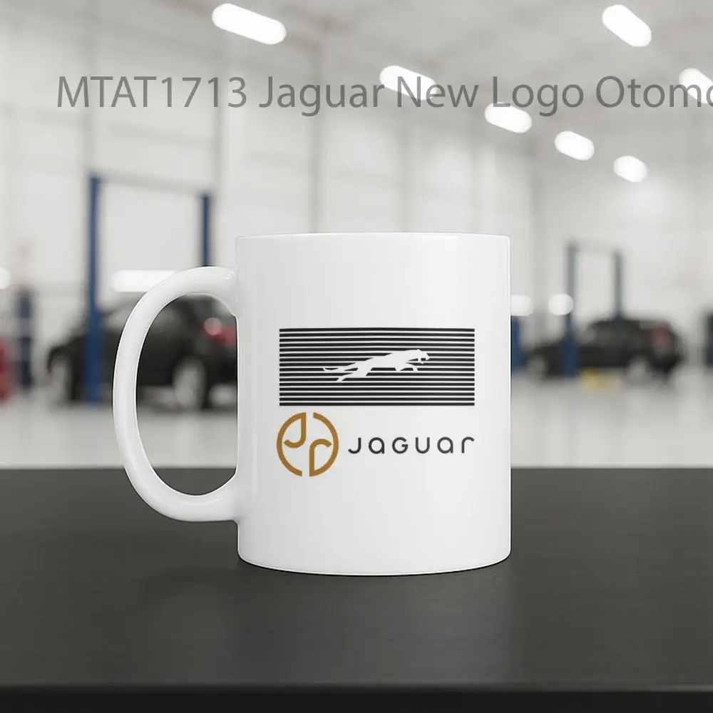 Jaguar New Logo Otomotif Mug - Sudut 2