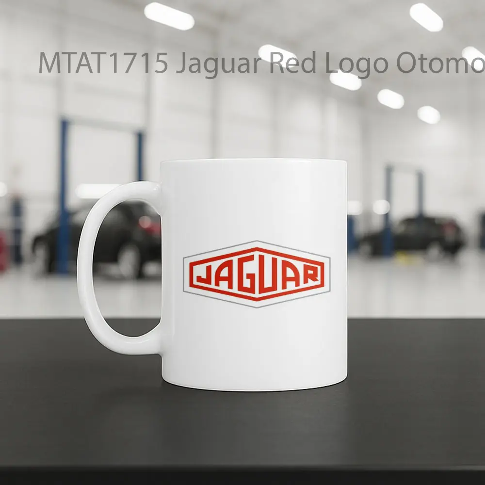 Jaguar Red Logo Otomotif Mug - Sudut 2
