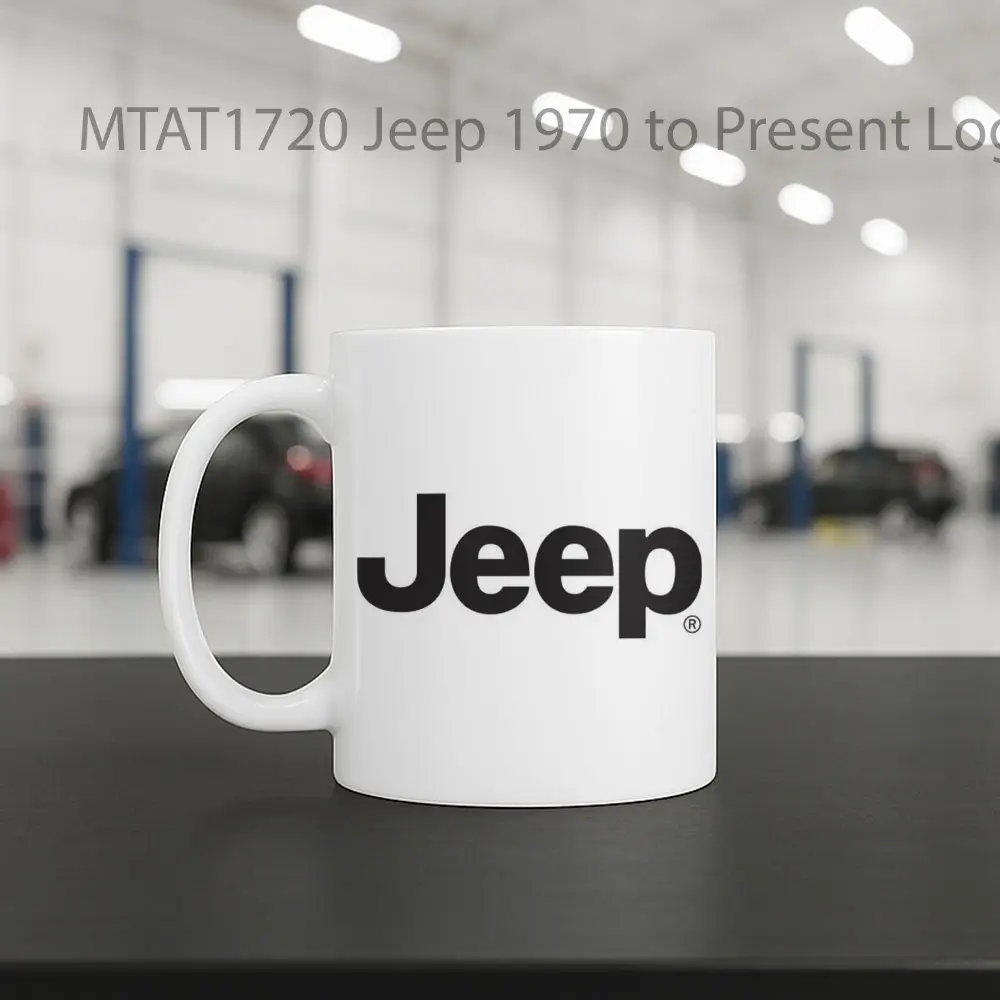 Jeep 1970 to Present Logo Otomotif Mug - Sudut 2