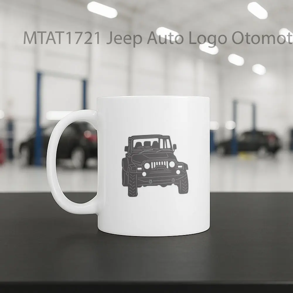 Jeep Auto Logo Otomotif Mug - Sudut 2