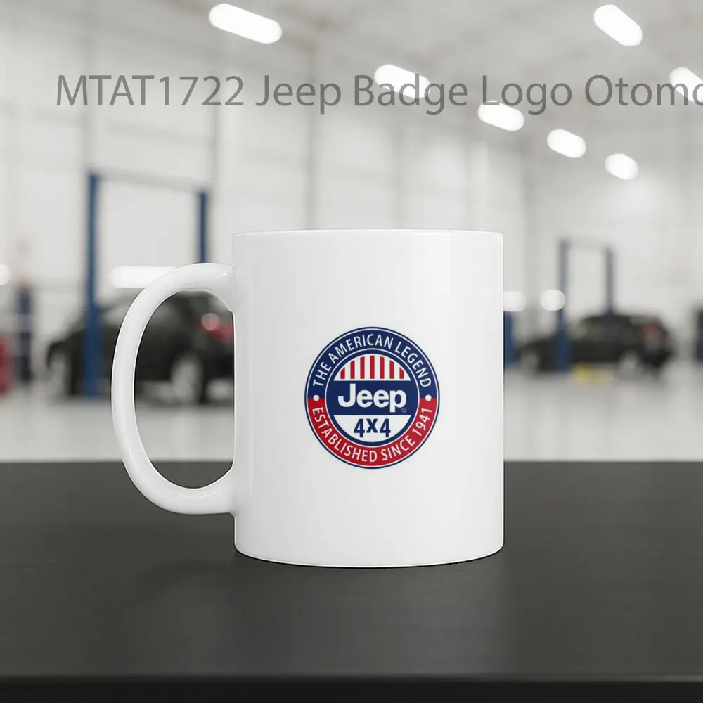 Jeep Badge Logo Otomotif Mug - Sudut 2