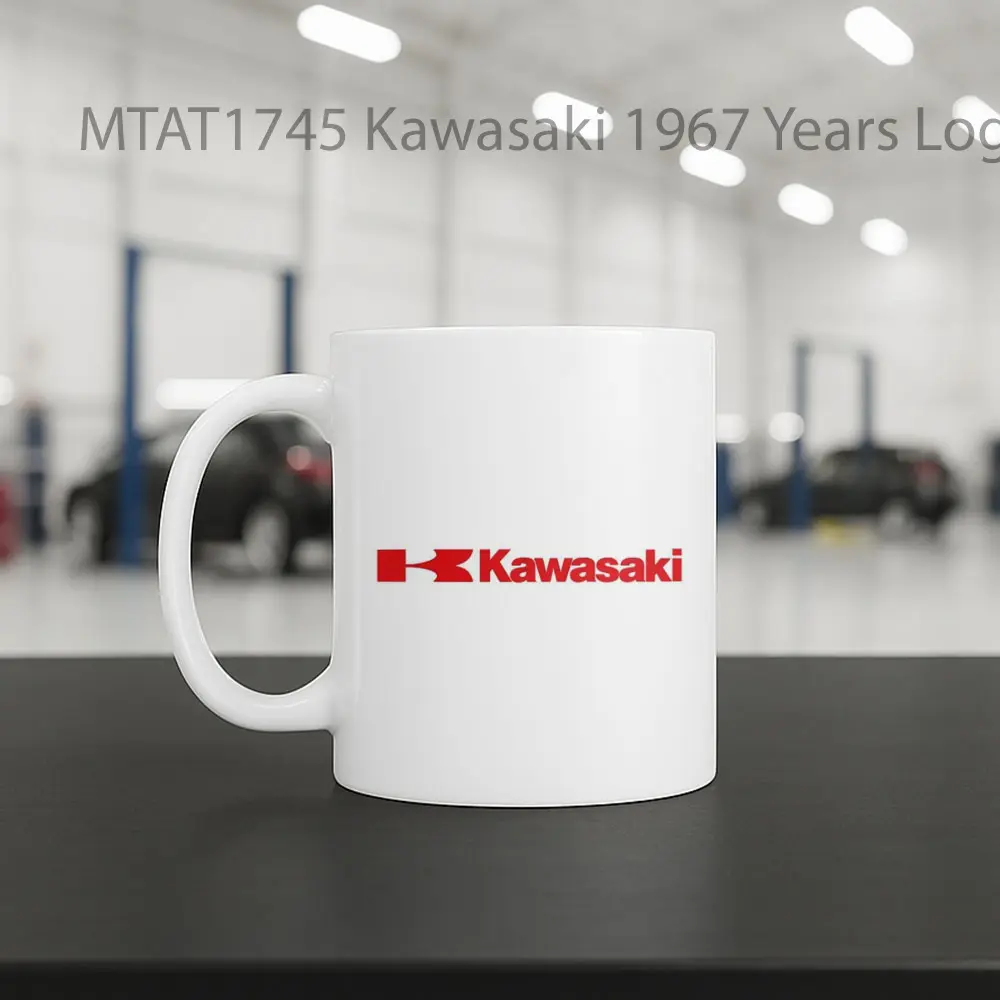 Kawasaki 1967 Years Logo Otomotif Mug - Sudut 2