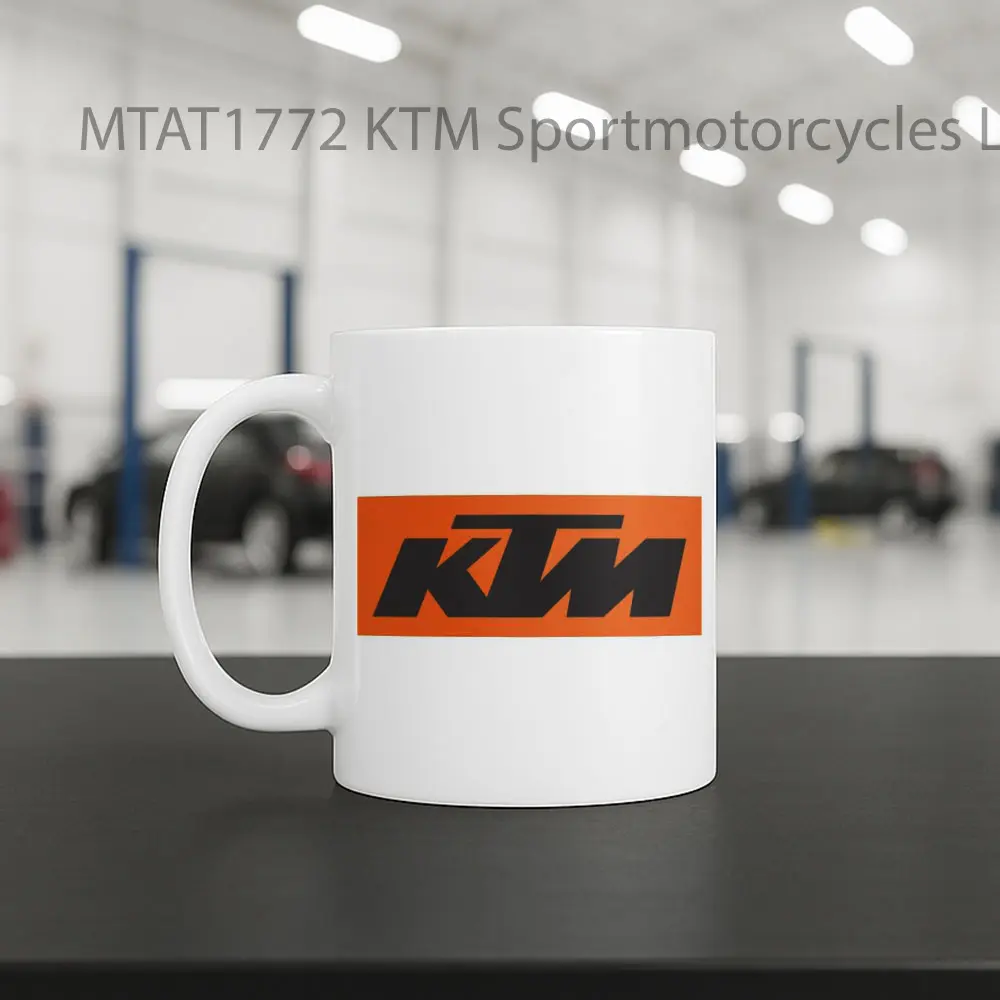 KTM Sportmotorcycles Logo Otomotif Mug - Sudut 2