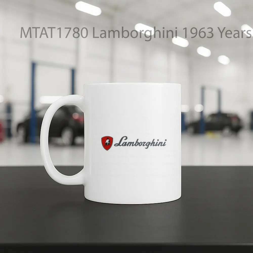 Lamborghini 1963 Years Logo Otomotif Mug - Sudut 2