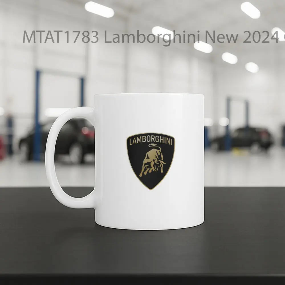 Lamborghini New 2024 Colored Logo Otomotif Mug - Sudut 2