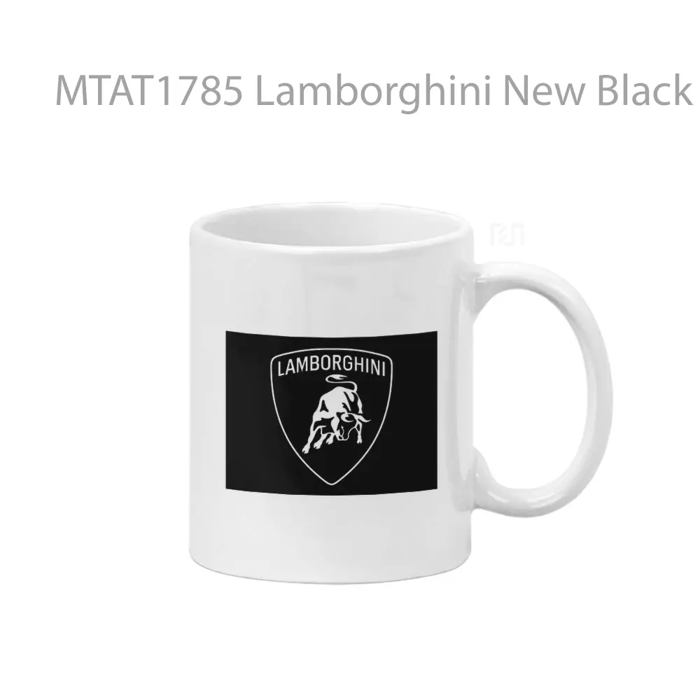 Lamborghini New Black Logo Otomotif Mug