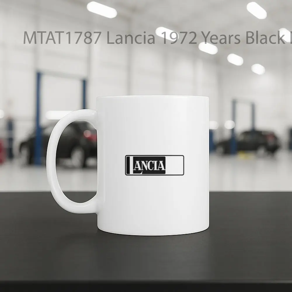 Lancia 1972 Years Black Logo Otomotif Mug - Sudut 2