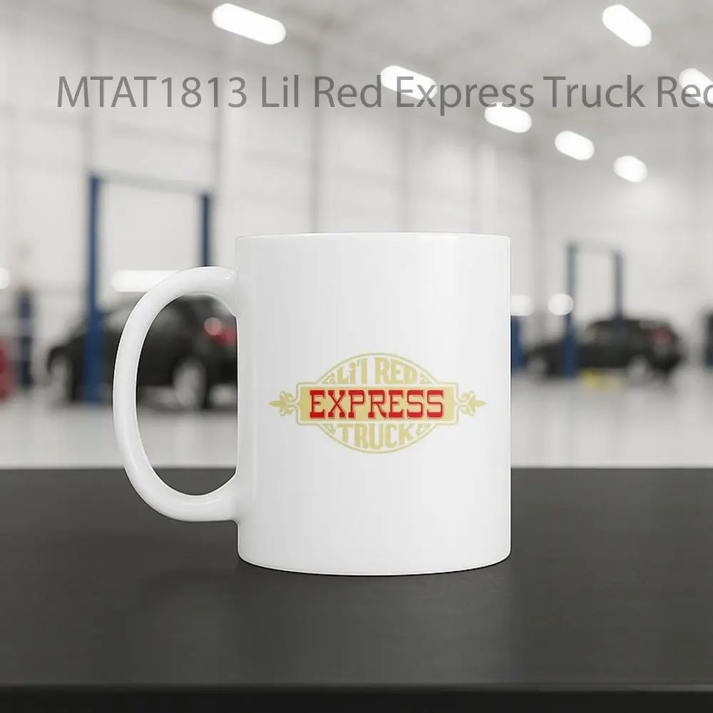 Lil Red Express Truck Red Logo Otomotif Mug - Sudut 2