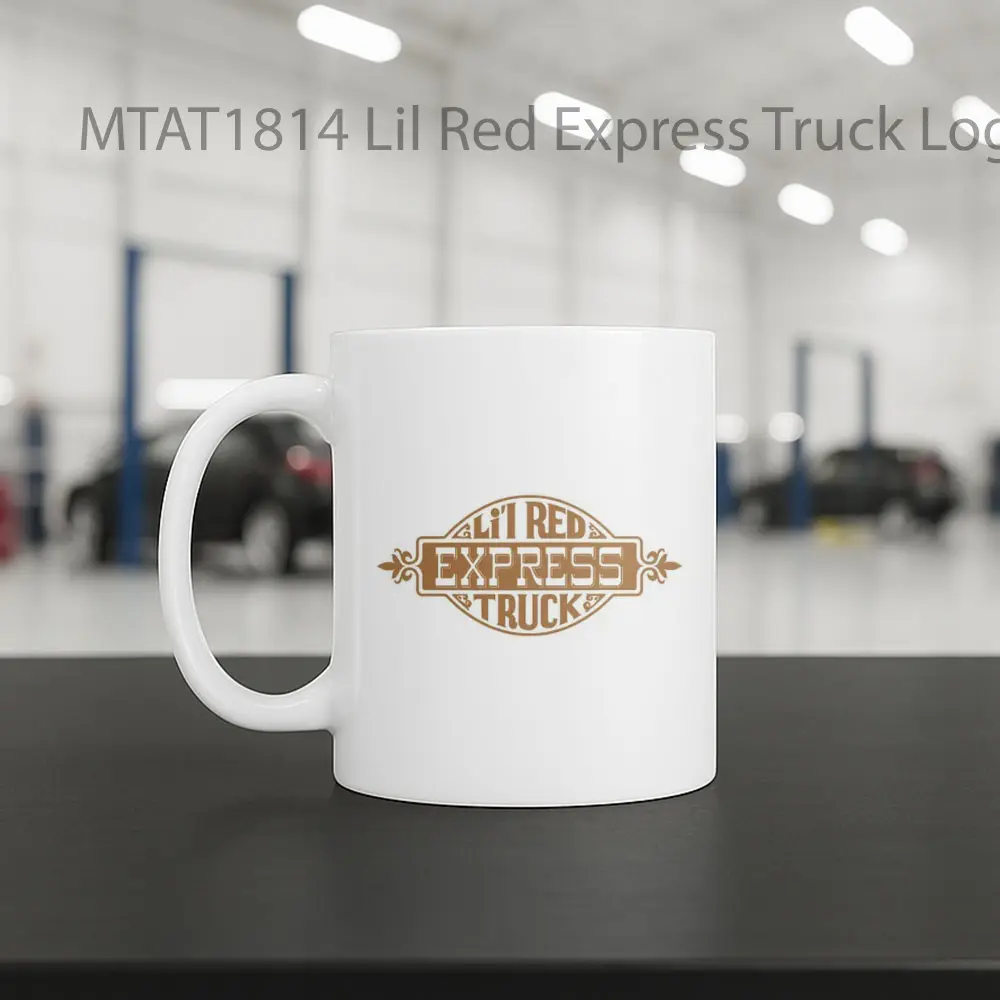 Lil Red Express Truck Logo Otomotif Mug - Sudut 2